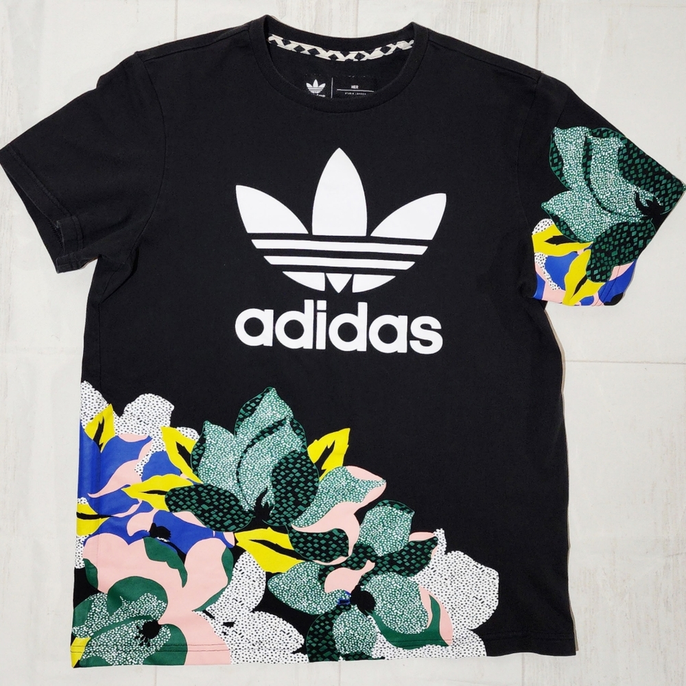 Adidas x HER Studio London Women's Small Floral Boyfriend Tee